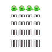 For PS4 20pcs /Set Gamepad Metal Buttons Mushroom Head Magnetic Base Cross Keys Accessory Set