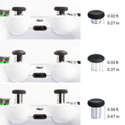 For PS4 32pcs /Set Gamepad Metal Buttons Mushroom Head Magnetic Base Cross Keys Accessory Set