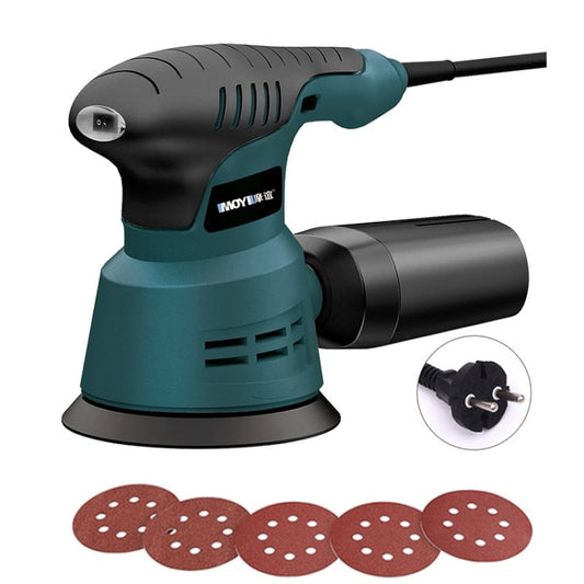 5pcs /Set EU Plug MOYI Small Polishing Sandpaper Machine Woodworking Electric Disc Sander - free shipping - PMC Jewellery - Order now!