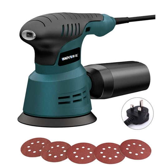 5pcs /Set UK Plug MOYI Small Polishing Sandpaper Machine Woodworking Electric Disc Sander - free shipping - PMC Jewellery - Order now!