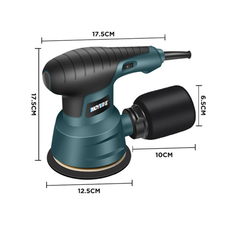 5pcs /Set EU Plug MOYI Small Polishing Sandpaper Machine Woodworking Electric Disc Sander