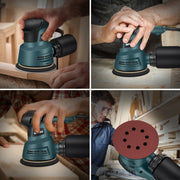 5pcs /Set UK Plug MOYI Small Polishing Sandpaper Machine Woodworking Electric Disc Sander
