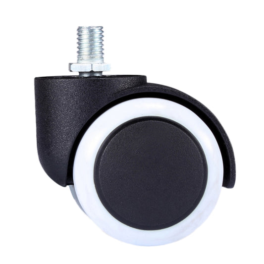 M10 Screw Quiet Swivel Chair Universal Wheels Office Chair Roller Casters(White) - Furniture Accessories by PMC Jewellery | Online Shopping South Africa | PMC Jewellery | Buy Now Pay Later Mobicred