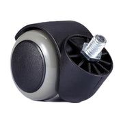 M10 Screw Quiet Swivel Chair Universal Wheels Office Chair Roller Casters(White)