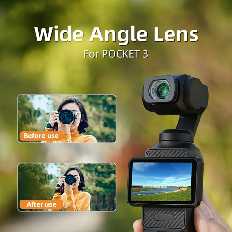 For DJI Osmo Pocket 3  Magnetic Wide-Angle Lens Extend FOV To 112 Degree - Lens Accessories by PMc TechLife | Online Shopping South Africa | PMc TechLife | Buy Now Pay Later Mobicred