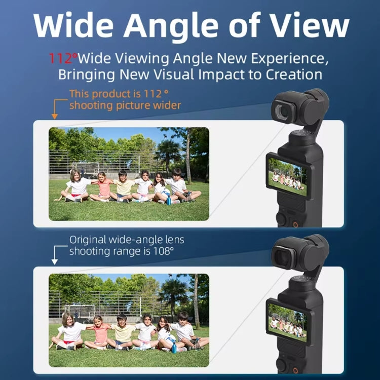 For DJI Osmo Pocket 3  Magnetic Wide-Angle Lens Extend FOV To 112 Degree - Lens Accessories by PMc TechLife | Online Shopping South Africa | PMc TechLife | Buy Now Pay Later Mobicred