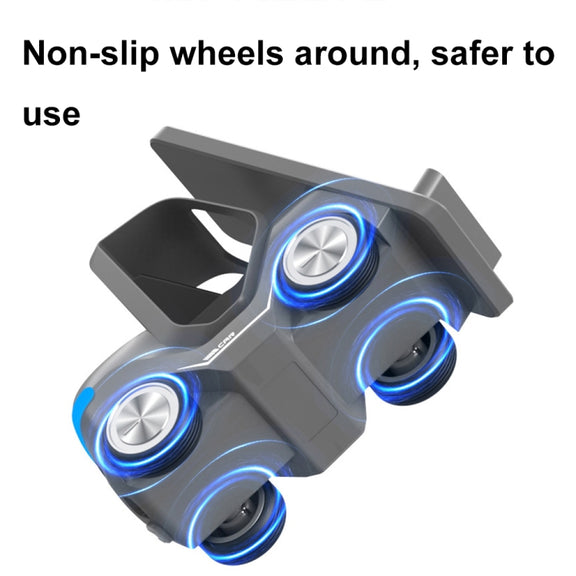 T20S 3-In-1 15W Small Forklift-Shaped Desktop Wireless Charger With LED Atmosphere Light(White)