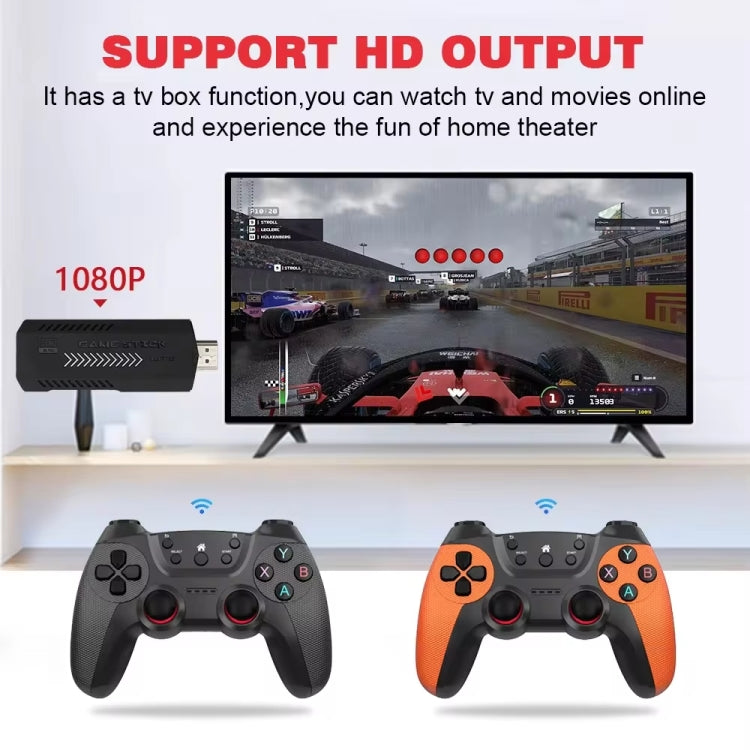 X2 Ultra Video Game Stick Console With 2.4G Double Wireless Controller 128GB