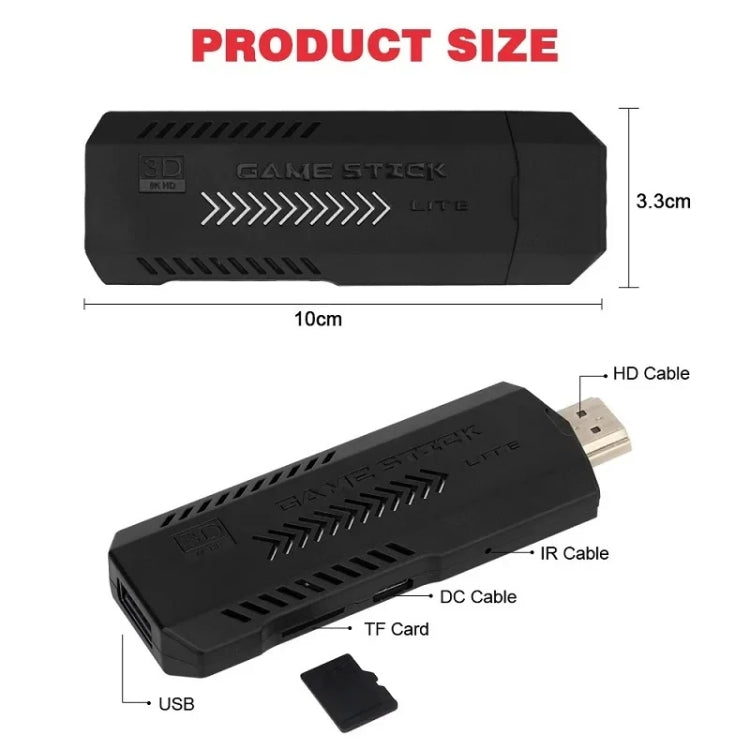 X2 Ultra Video Game Stick Console With 2.4G Double Wireless Controller 256GB