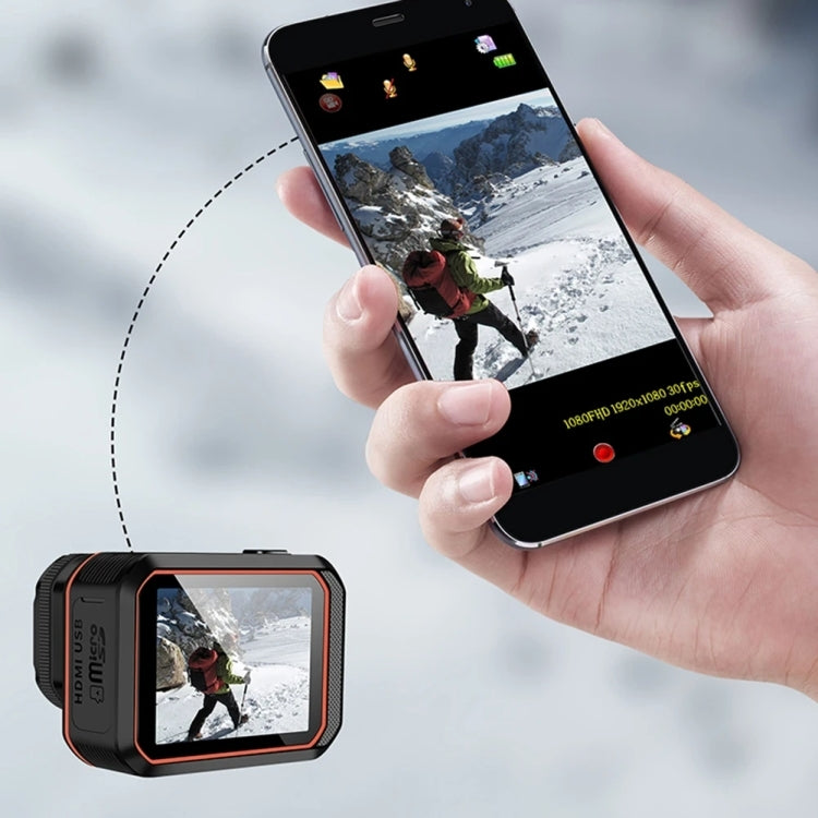 SC002 4K/60FPS IP68 Water-resistant WiFi HD Mini Outdoor Sports Diving Camera, Color: Black+64G