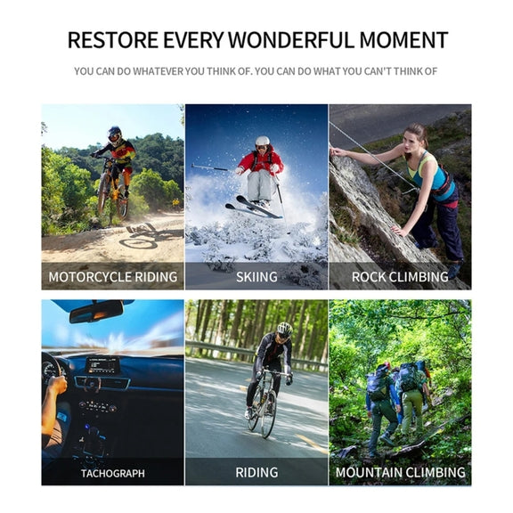 SC002 4K/60FPS IP68 Water-resistant WiFi HD Mini Outdoor Sports Diving Camera, Color: Black+64G