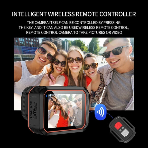 SC002 4K/60FPS IP68 Water-resistant WiFi HD Mini Outdoor Sports Diving Camera, Color: Black+64G