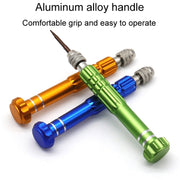 5 In 1 Aluminum Alloy Screwdriver Cell Phone Disassembly And Repair Tools(Black)