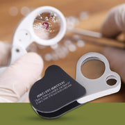 Portable Folding 30X/50X Dual Lens High Definition Jewelry And Jade Magnifier