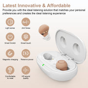 Z-26D1 Digital DSP In-ear TWS Invisible Hearing Aid Rechargeable Touch Control Sound Amplifier(Black)