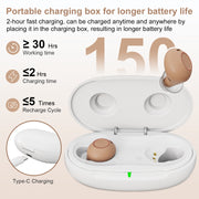 Z-26D1 Digital DSP In-ear TWS Invisible Hearing Aid Rechargeable Touch Control Sound Amplifier(Skin Color)