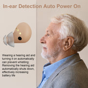 Z-26D1 Digital DSP In-ear TWS Invisible Hearing Aid Rechargeable Touch Control Sound Amplifier(Skin Color)