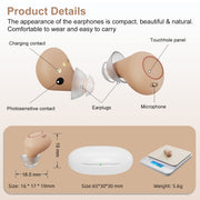 Z-26D1 Digital DSP In-ear TWS Invisible Hearing Aid Rechargeable Touch Control Sound Amplifier(Skin Color)