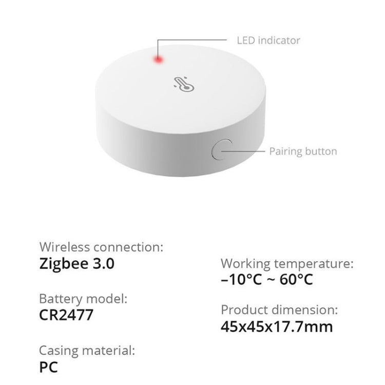 Sonoff SNZB-02P Wireless Temperature And Humidity Sensor Detector Smart Home - Smart Switch by Sonoff | Online Shopping South Africa | PMC TechLife | Buy Now Pay Later Mobicred