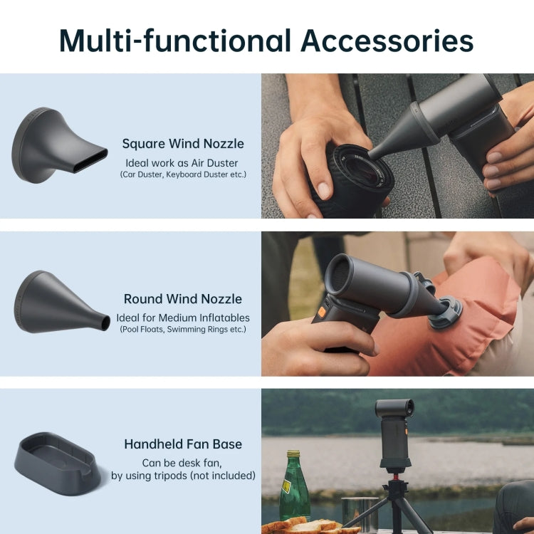 JisuLife FA55 Handheld Portable Small Fan Mini Rechargeable Electric Fan(Brown) - free shipping - PMC TechLife - Order now!