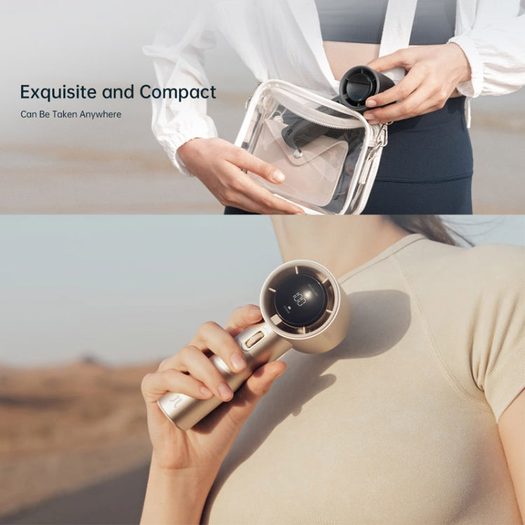JisuLife FA53 Pro 1 High-speed Powerful Cooling Handheld Small Fan Mini Portable USB Rechargeable Desktop Fan(Dark Gray) - free shipping - PMC Jewellery - Order now!