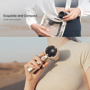 JisuLife FA53 Pro 1 High-speed Powerful Cooling Handheld Small Fan Mini Portable USB Rechargeable Desktop Fan(Dark Gray)