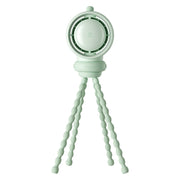 JisuLife Stroller Fan Life2S High Speed Energy Saving Stroller Mini Fan Octopus Bladeless Swingable Head Air Purifying Fan(Mint Green)