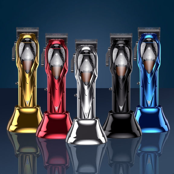 Rechargeable Magnetic Suspension High-speed Electric Hair Clipper(Silver)