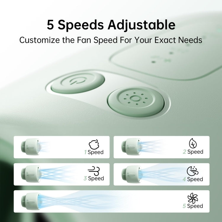 JisuLife Stroller Fan Life2 Stroller Octopus Fan High Speed Portable Desktop Clip Fan(Mint Green) - free shipping - PMC TechLife - Order now!