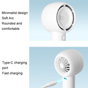 JisuLife FA42 Handheld Portable Small Rechargeable Turbo Fan, Color: White 2000mAh