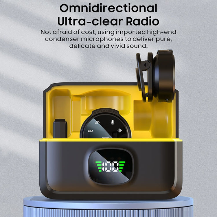J6 Smart Digital Display Noise Reduction Magnetic Wireless Collar Microphone, Spec: 8 Pin