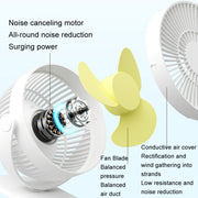 JisuLife FA29A Clip Desktop Mini Fan Portable USB Rechargeable Fan(Dark Green)