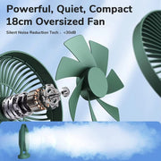 JisuLife FA19 4000mAh Wireless Rechargeable Desktop Mini Fan Silent Portable Fan(White)