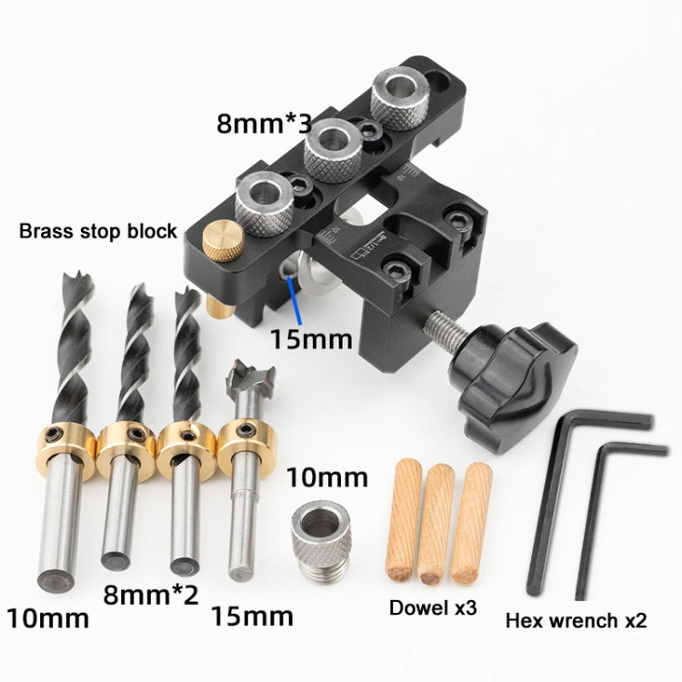Ganwei 3 in 1 Mini Woodworking Positioning Punch Embedded Parts, Model: MG0-001-0048-A - free shipping - PMC Jewellery - Order now!