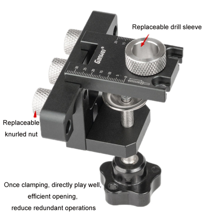 Ganwei 3 in 1 Mini Woodworking Positioning Punch Embedded Parts, Model: MG0-001-0048-B - free shipping - PMC Jewellery - Order now!