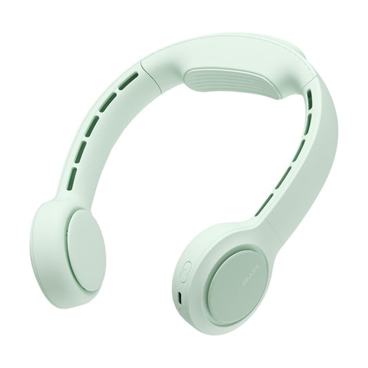 JisuLife FA31 USB Rechargeable Hanging Neck Mini Fan Bladeless Cooling Outdoor High Wind Power Electric Fan(Mint Green) - free shipping - PMC Jewellery - Order now!