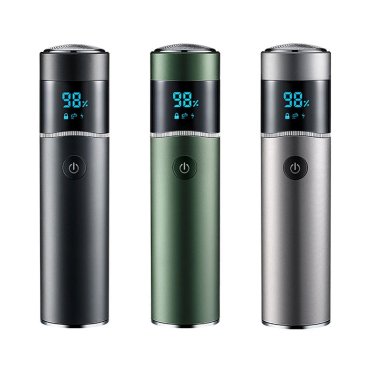 S-1090 IPX7 Waterproof 8D Portable LED Digital Display Round Electric Shaver(Silver) - Shavers by PMC TechLife | Online Shopping South Africa | PMC TechLife | Buy Now Pay Later Mobicred