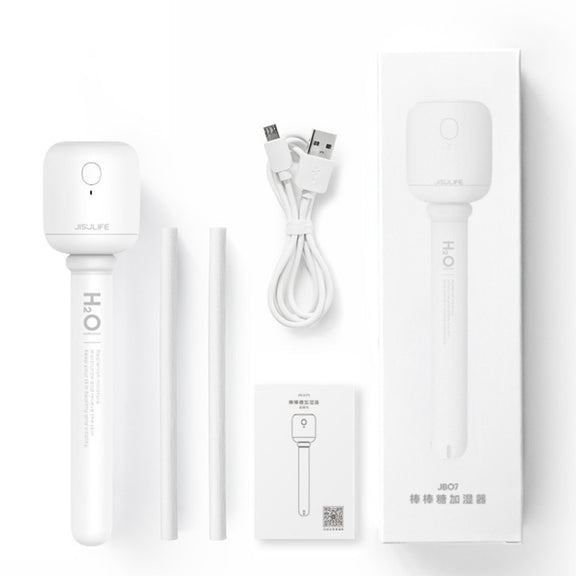 JisuLife JB07 Wireless High Mist Portable Humidifier, No Water Tank, Color: White 2200mAh