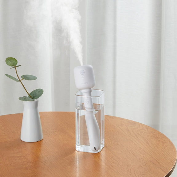 JisuLife JB07 Wireless High Mist Portable Humidifier, No Water Tank, Color: White 1100mAh