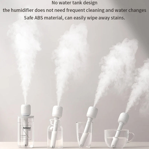 JisuLife JB07 Wireless High Mist Portable Humidifier, No Water Tank, Color: White 2200mAh