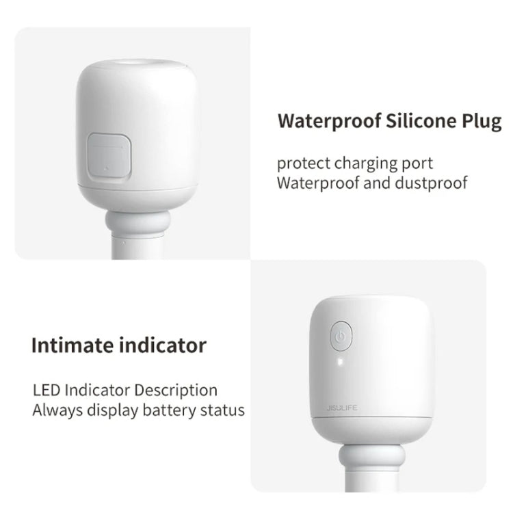 JisuLife JB07 Wireless High Mist Portable Humidifier, No Water Tank, Color: White 1100mAh
