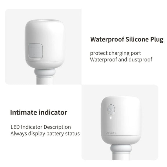 JisuLife JB07 Wireless High Mist Portable Humidifier, No Water Tank, Color: White 2200mAh
