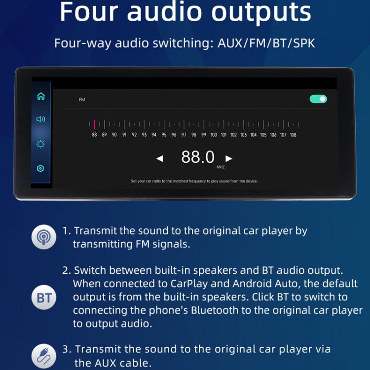 Car Bluetooth Portable DVR Monitor Support Carplay/Android Auto, Specifications: Display+ Camera - Car MP3 & MP4 & MP5 by PMC Jewellery | Online Shopping South Africa | PMC Jewellery | Buy Now Pay Later Mobicred