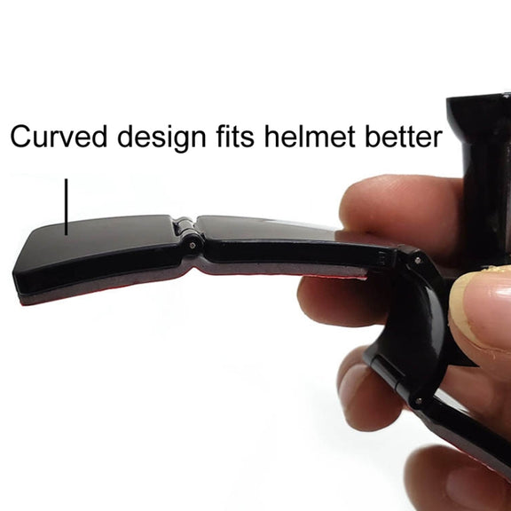 TUYU Motorcycle Integrated Hinged Helmet Chin Sports Camera Mounting Bracket, Style: With 2 Stickers