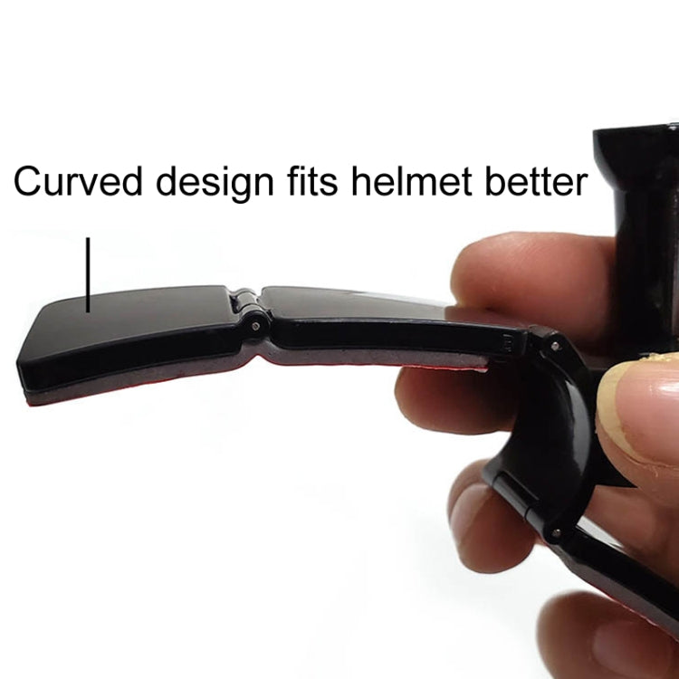 TUYU Motorcycle Integrated Hinged Helmet Chin Sports Camera Mounting Bracket, Style: With 4 Stickers