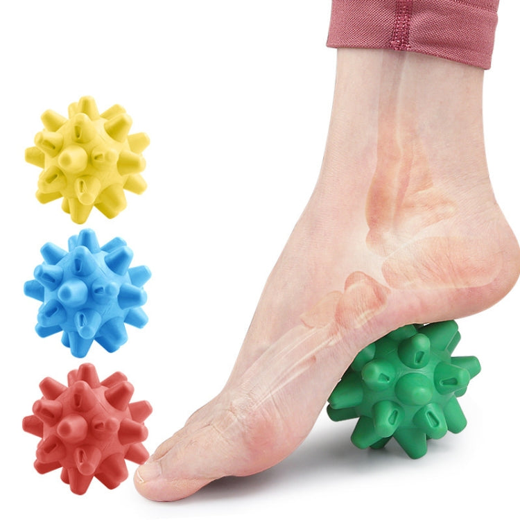 Hedgehog Massage Ball Plantar Relaxation Roller Ball TRP Yoga Fitness Handheld Fascia Ball(Yellow) - free shipping - PMC TechLife - Order now!