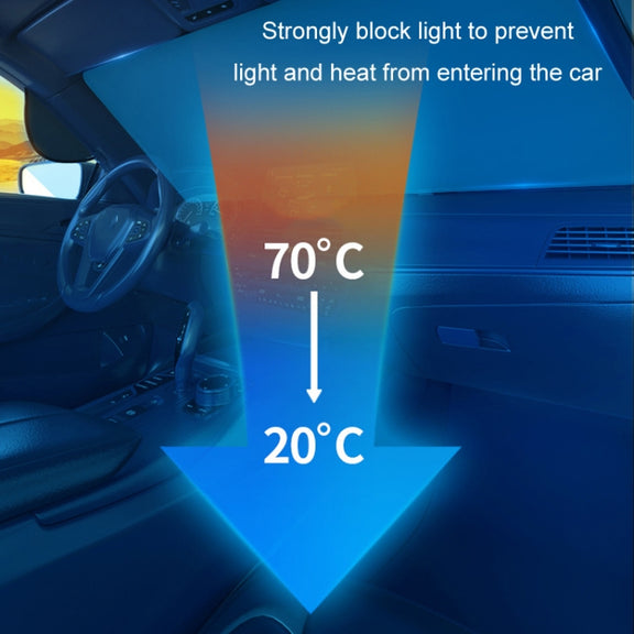 Car Laser Front Windshield Sun Protection Heat Insulation Sunshade, Size: Large