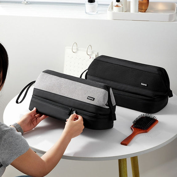 For Dyson Baona BN-DS005 Large-capacity Double-layer Hair Dryer Curling Iron Storage Bag(Gray)