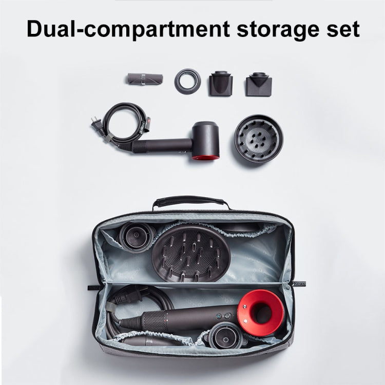 For Dyson Baona BN-DS010 Large Capacity Water-resistant Hair Dryer Storage Bag(Black)