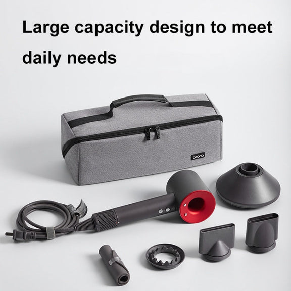 For Dyson Baona BN-DS010 Large Capacity Water-resistant Hair Dryer Storage Bag(Black)